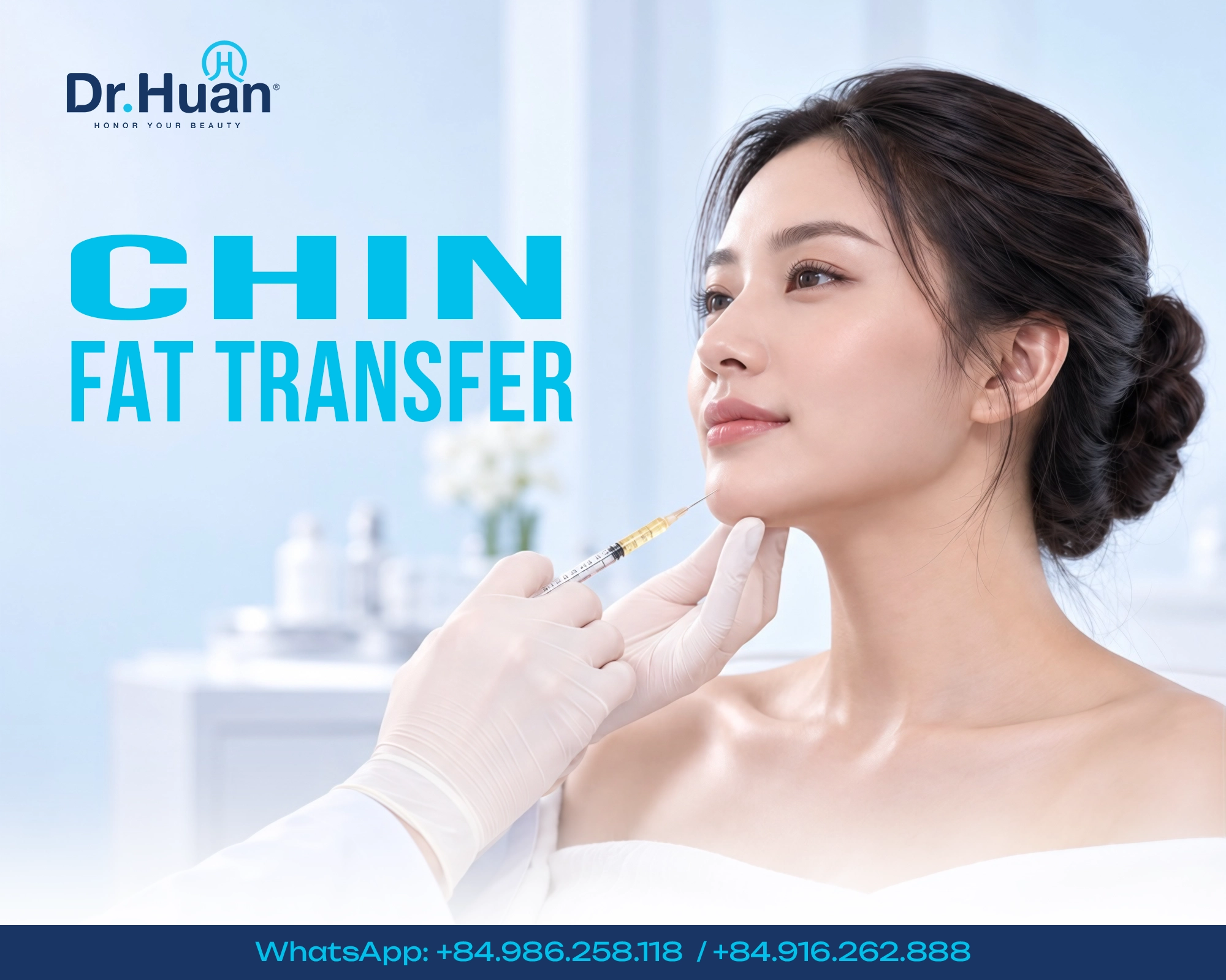 Chin fat transfer