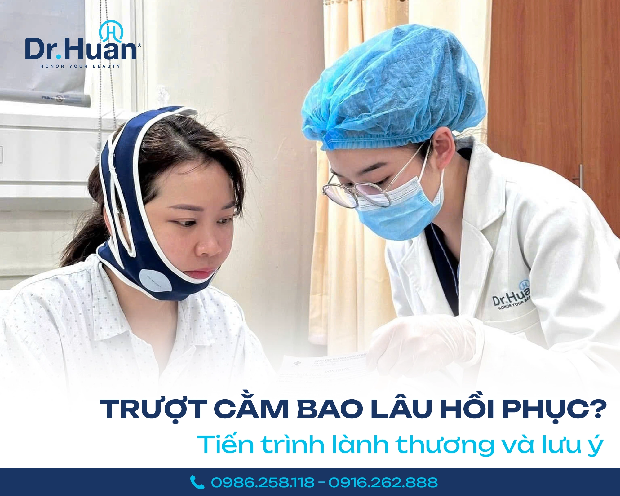 Trượt cằm bao lâu hồi phục? Tiến trình và lưu ý hậu phẫu